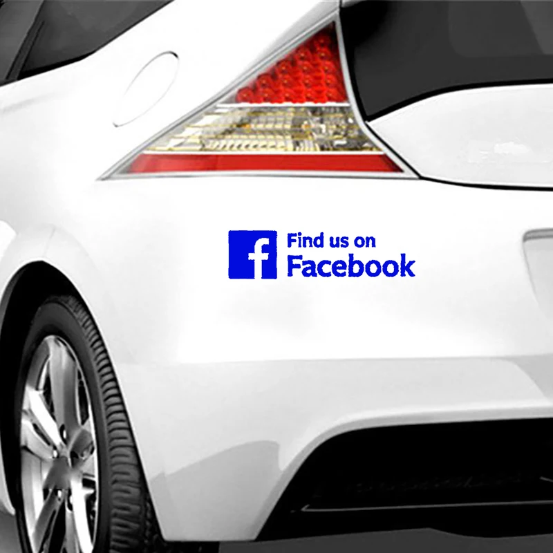 Найдите нас на Фейсбуке Автомобильная наклейка фургон Бампер Окно забавная