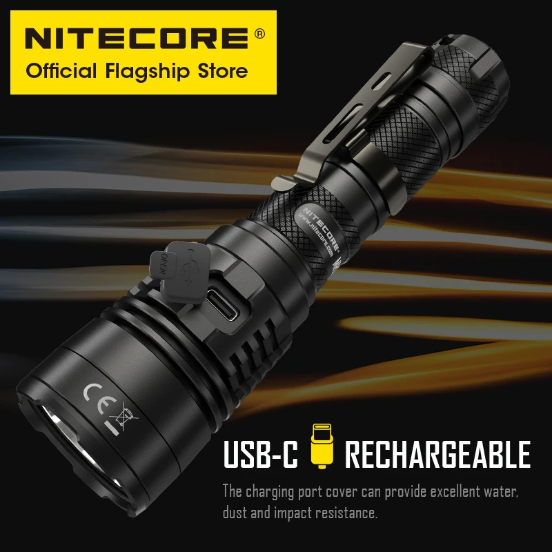 NITECORE MH25S Spotlight Long-range Portable Usb Rechargeable Flashlights Camping LED Police Tactical Lamp 21700 Lithium Battery enlarge