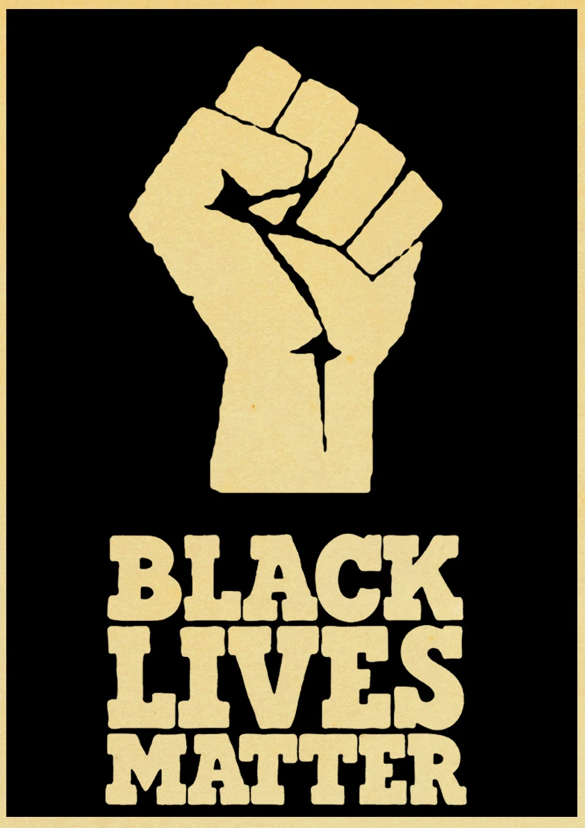 

Плакат Black Lives Matter lanxihaibao