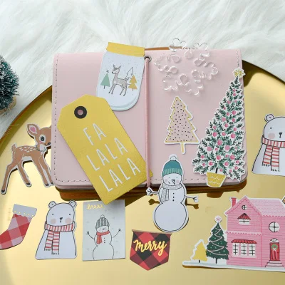 70 шт. Рождественский Снеговик кардсток высечка для скрапбукинга счастливый