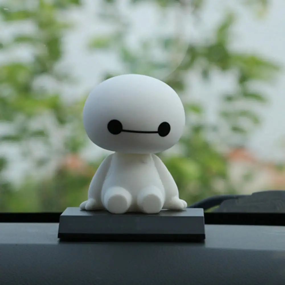 Креативная пластиковая фигурка боблевой головки Baymax украшения для автомобиля