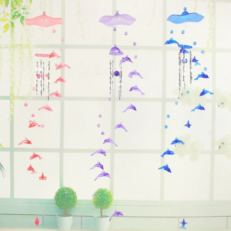 

Креативные ветряные колокольчики, детский дельфин, подвеска на стену, домашний декор, украшение для сада, окна, ветряные колокольчики