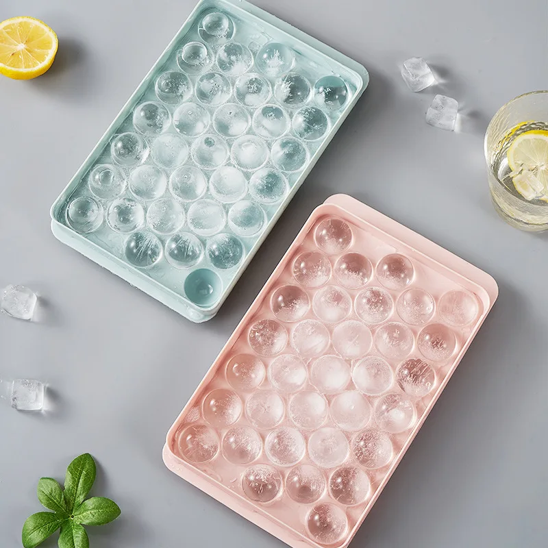 

Ice Cube Trays with Removable Lids Ice Cube Mold Ice Cube Maker Plastic Whiskey Homemade Ice Ball BPA Free Diamond Ice Mold