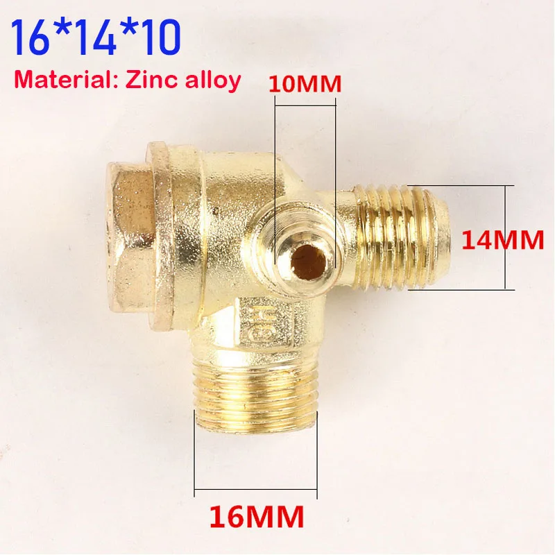 3-портовый обратный клапан медный/цинковый сплав наружная резьба инструмент для