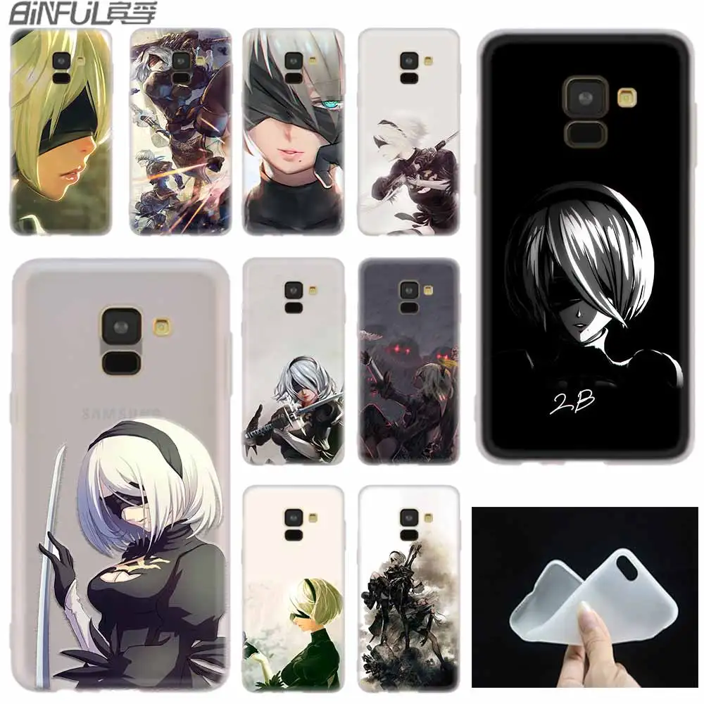 YoRHa nier Silicone Case For Samsung A52 A32 A12 A72 A42 A21S 5G A3 A5 A6 A7 A8 Plus 2018 Cover | Мобильные телефоны и