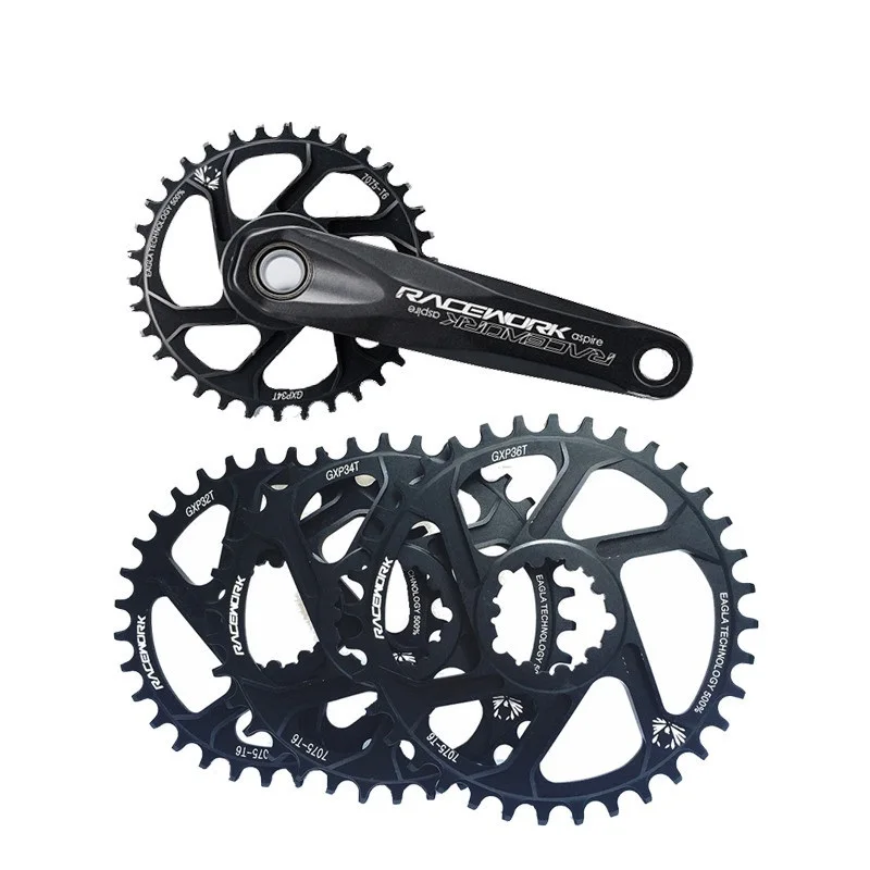 Велосипедная Звездочка MTB 32T 34T 36T 38T узкая широкая одинарная цепь для горного