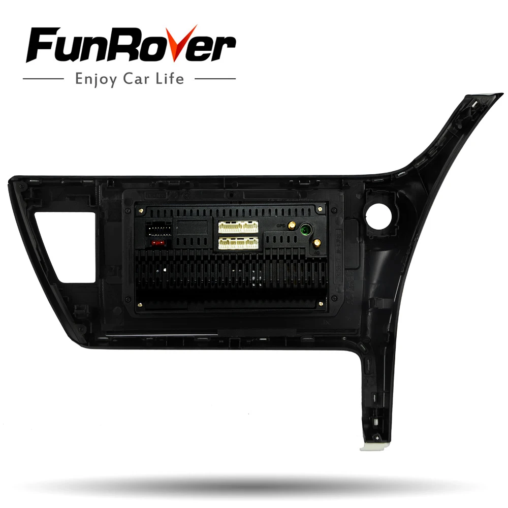 Funrover 2.5D+ ips Android 9,0 2 din Автомобильный Радио мультимедийный плеер для Toyota Corolla dvd навигация gps Радио Стерео RDS