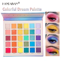 handaiyan new 30 color pearly matte glitter eyeshadow palette make up dream rainbow palette
