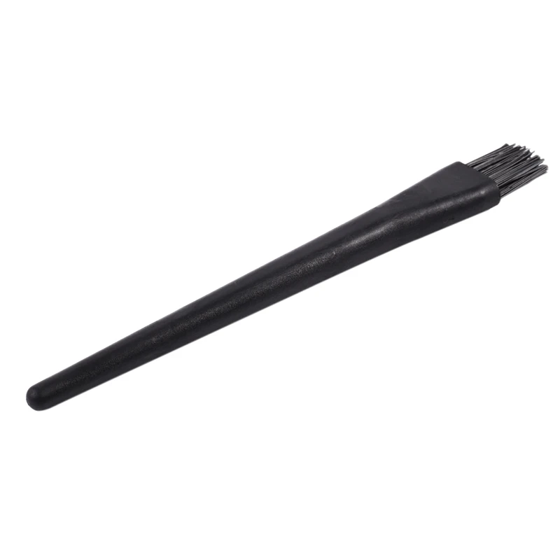 

5 Pcs 1.5 x 0.5cm Black Plastic Round Handle Anti Static ESD Brush