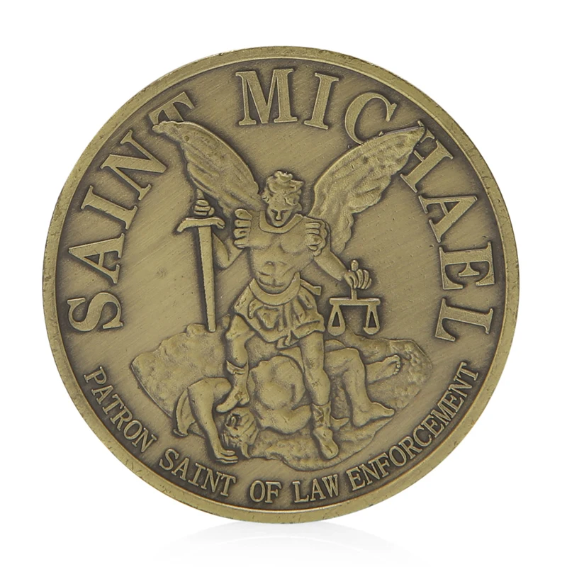 

Saint Michael New Orleans Police Commemorative Challenge Coin Collection Gift