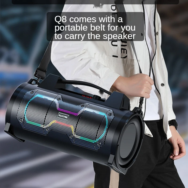 

Bluetooth Speaker Outdoor Portable 40W High Power Subwoofer Dual Speaker Volume High Sound Quality Car Vertical K Song Column