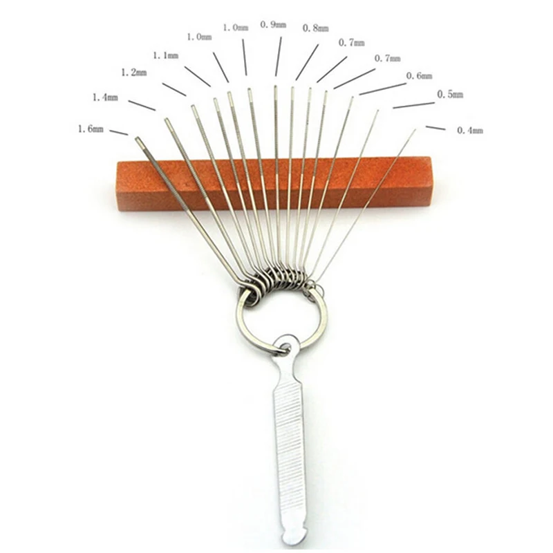

New Guitar Bridge Saddle Nut Files Set Polishing Needle Files Sand Paper for Bass Ukulele XD88