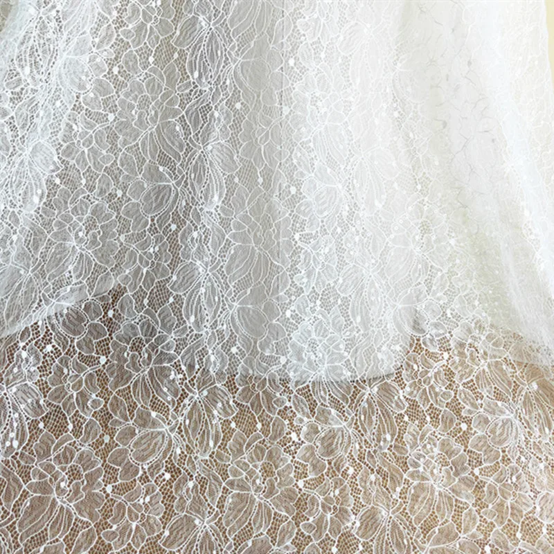 New mesh sequins flower base soft lace wedding dress children's clothes curtain dress bag decorative fabric RS3620