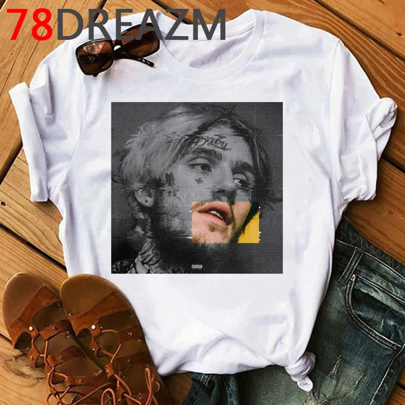 Футболка Lil Peep женская милый топ с рисунком в стиле хип-хоп забавная унисекс стиль