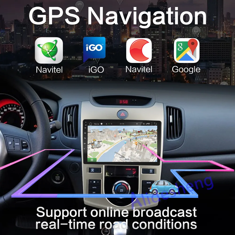 2 Гб ОЗУ Android 9 0 автомобильный мультимедийный плеер для KIA Forte(AT) Cerato 2008 2009 2010 2011 2012