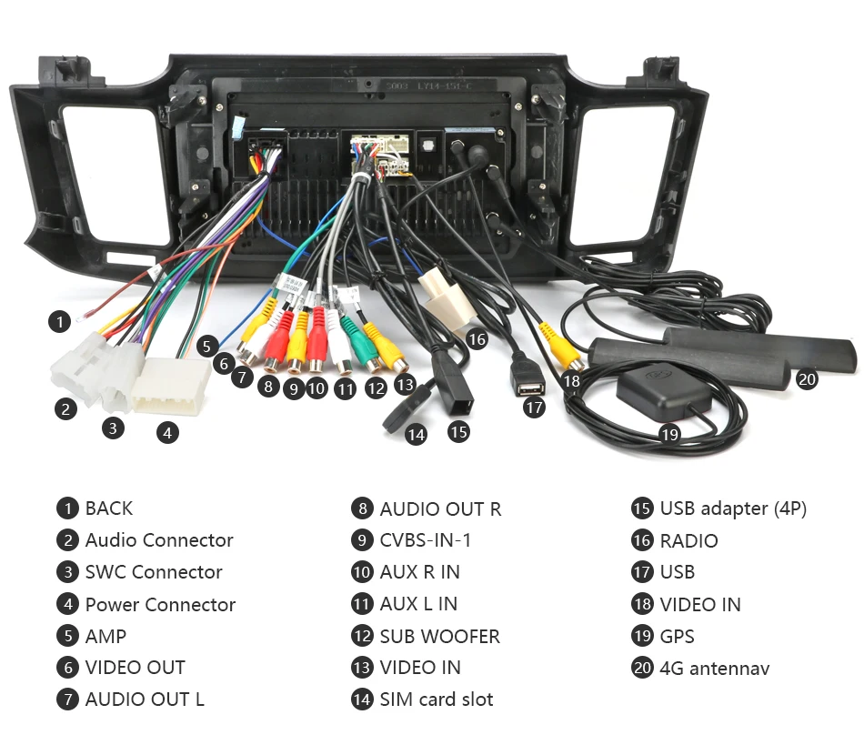 2G+ 32G Android 8,1 4G Автомобильная магнитола для Toyota RAV4 4 XA40 5 XA50 2012- мультимедийный видео плеер навигация gps 2din 2 Din Dvd