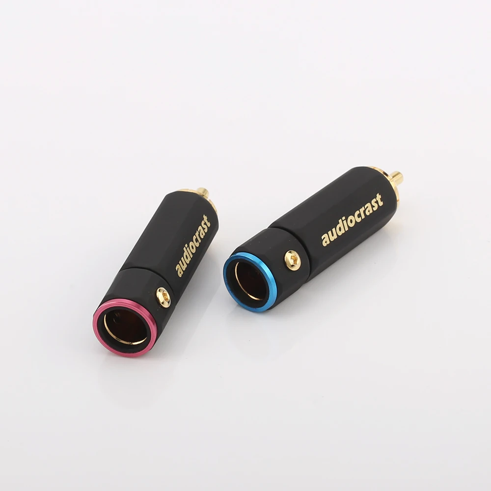 10pcs RCA plug PR-109 gold plated lock signal line connector | Электроника