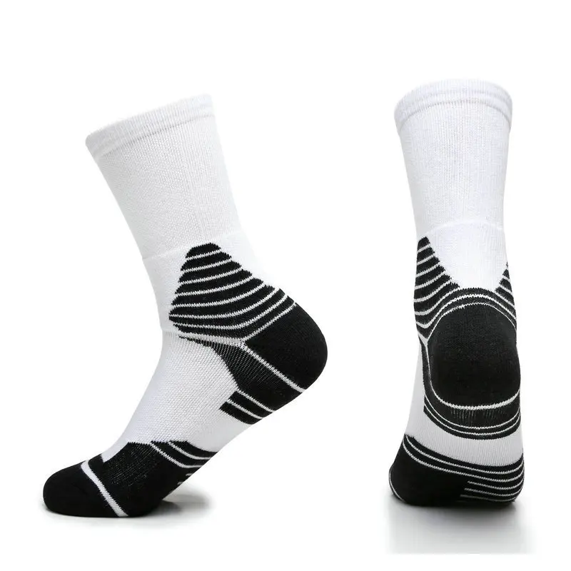 

Мужские классические баскетбольные носки, элитные толстые Нескользящие эластичные мягкие спортивные носки для бега