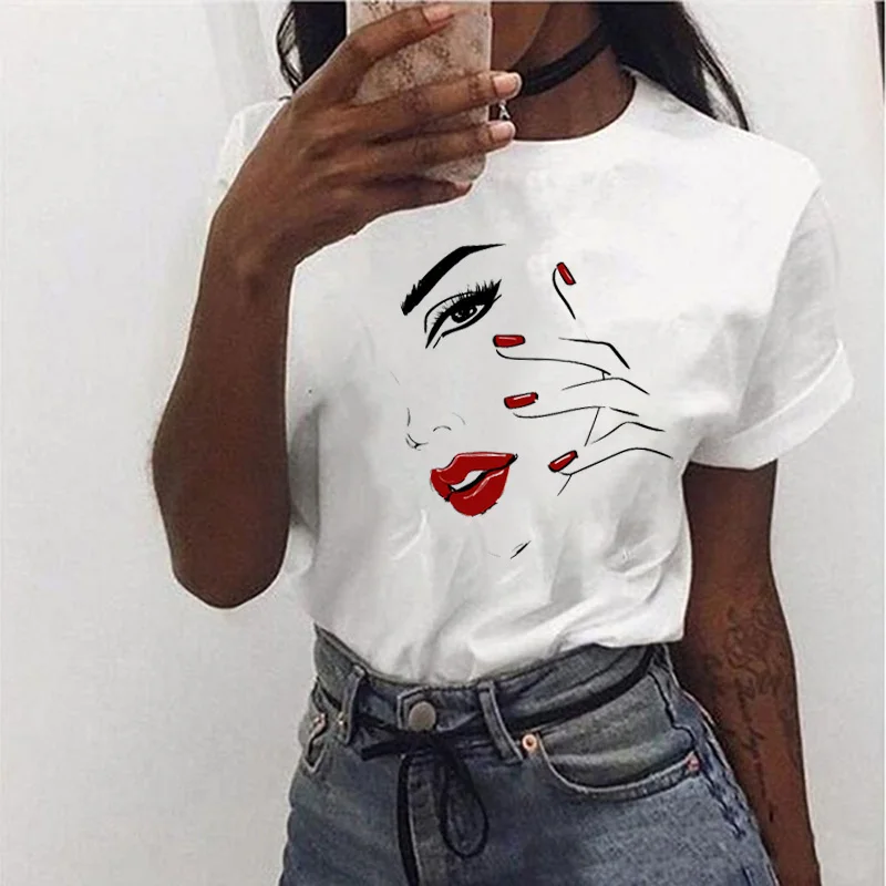 

Женская Эстетическая Футболка женская белая футболка Топы Harajuku Face 90s Girl Ullzang Kawaii футболка уличная одежда Mujer Shirts