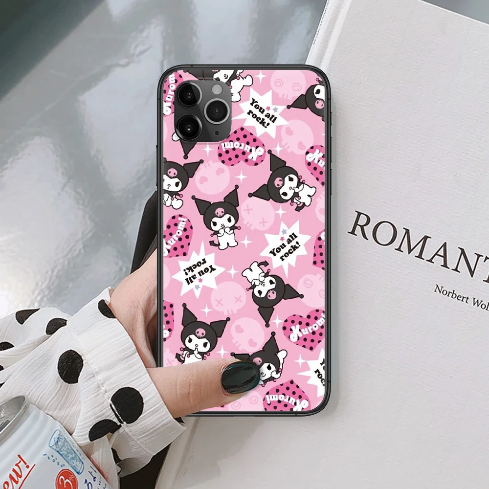 

Kuromy Cartoon Cute Phone Case For IPhone 4 4s 5 5S SE 5C 6 6S 7 8 Plus X XS XR 11 12 Mini Pro Max 2020 Black black Prime Trend