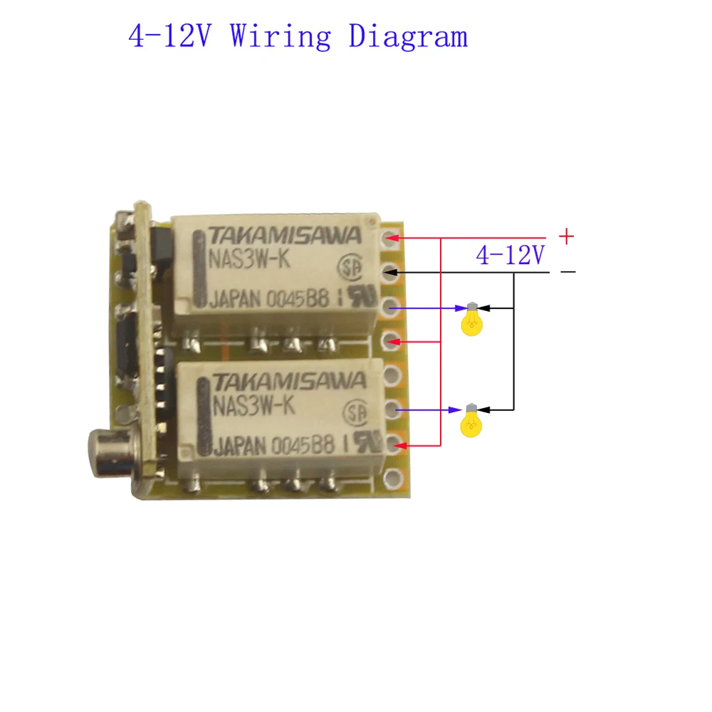 Micro 5V 9V 12V RF 2CH беспроводной модуль переключателя управления 4V-12V NO COM NC релейный