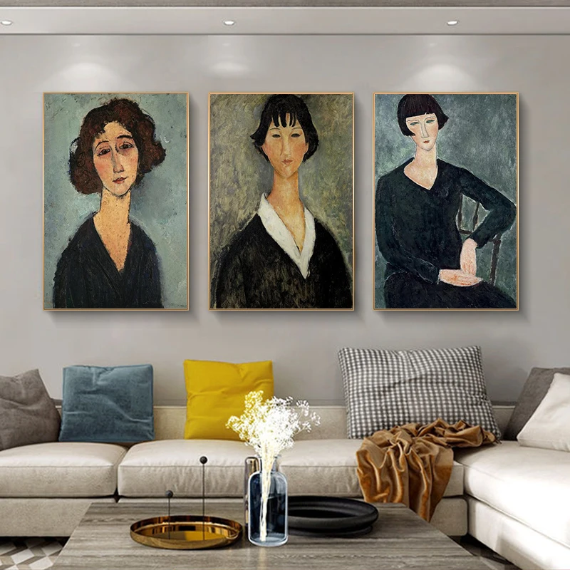 Amedeo Modigliani Christina Canvas настенные картины художественные плакаты и принты Портрет