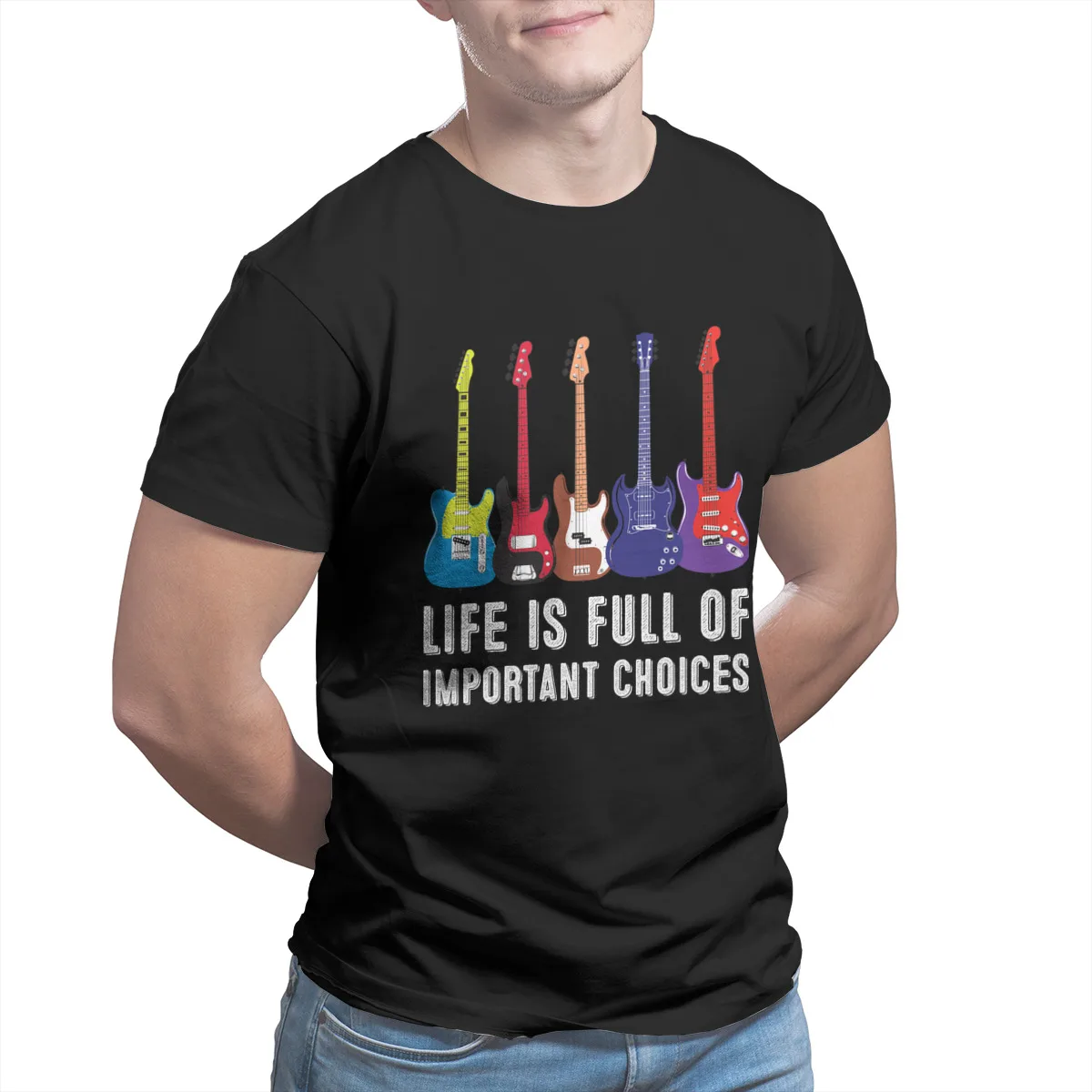 

Life Is Full Of Important Choices T-Shirts Fashion Black Cute Christmas Cosplay T-shirt 13471