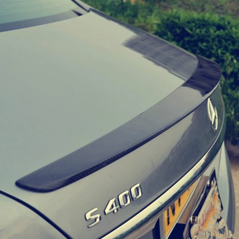 Для Mercedes W222 спойлер S класс S63 фотосессия из углеродного волокна S300 S350 S400 S500 S550 4