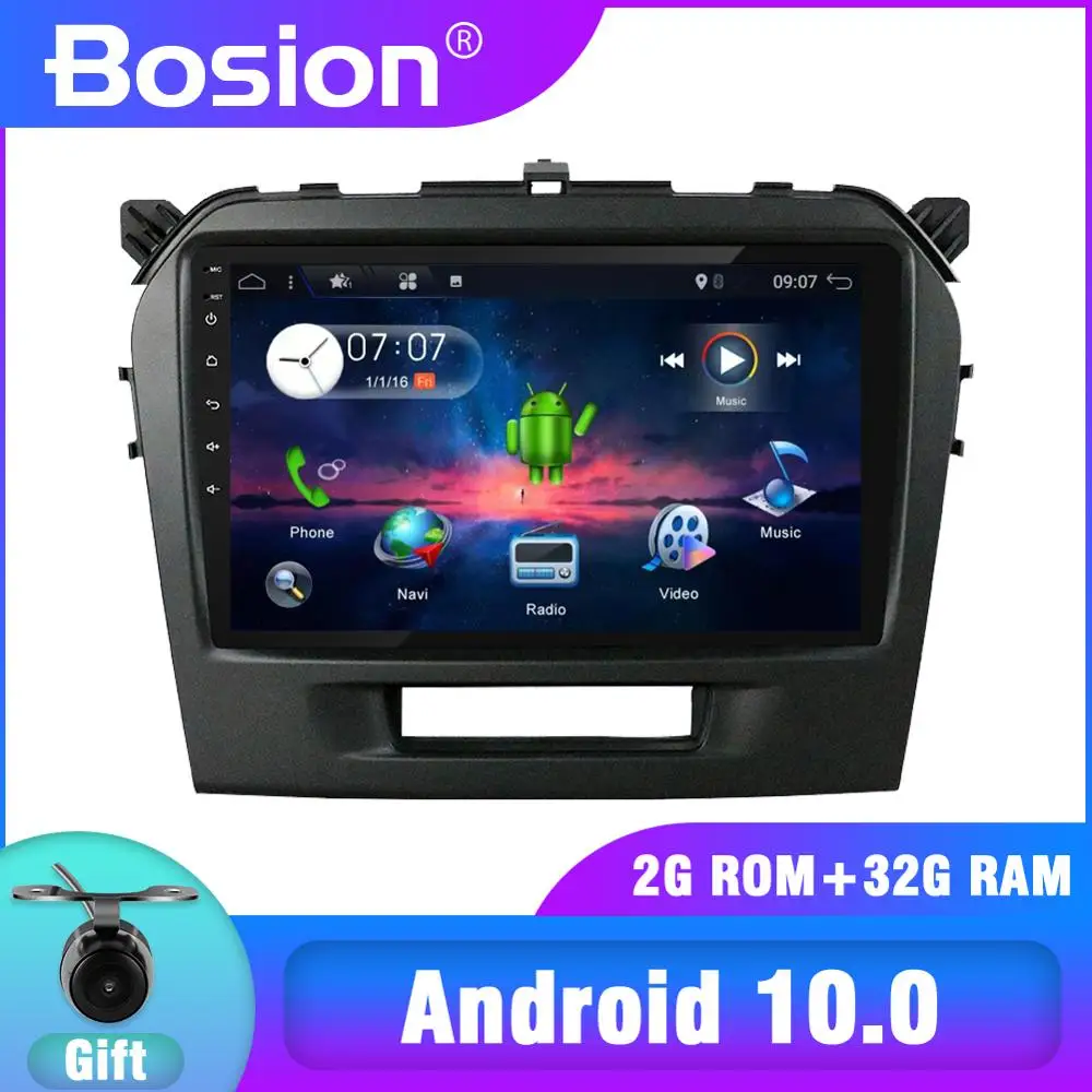 Автомобильный DVD плеер Bosion 2 din Android 10 для Suzuki Vitara 2015 2016 2017 2018 2019 GPS навигация Радио BT