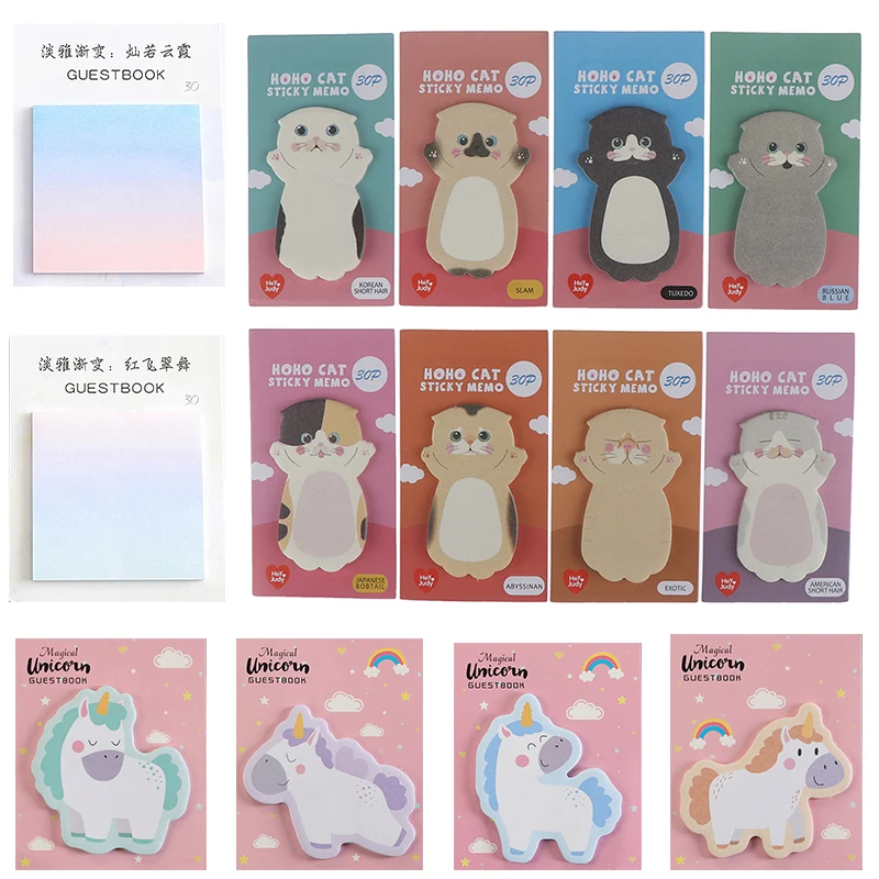 

Self Adhesive Sticky Notes Memo Pad Bookmark Marker Memo Sticker Paper Planners Notebook Office School Stationery Supplies 1PC