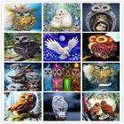 Алмазная 5D Вышивка TOUOILP с квадратными стразами, сделай сам, птица, сова, алмазная живопись, вышивка крестиком