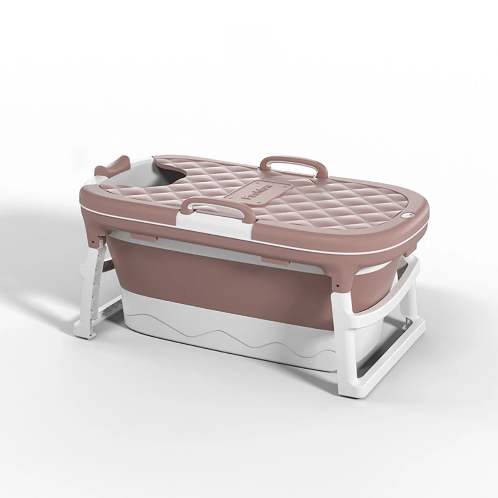 

Folding Adult Bath Barrel Lengthen 1.38m Adult Bath Children Swimming Plastic Bathtub Thickening Bathtub with Bathtub Cover