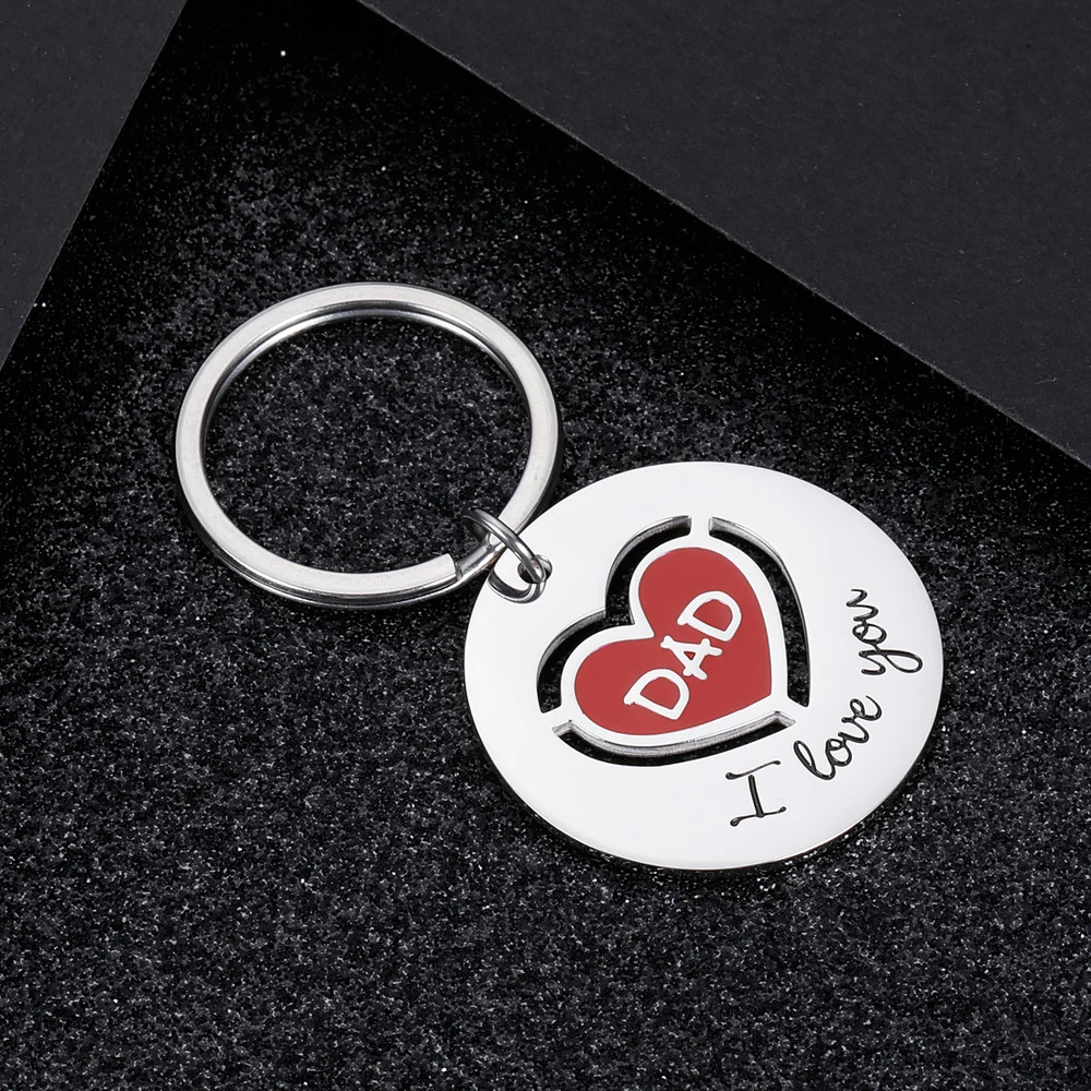 Подарок на день матери отца я люблю тебя брелок для папы мамы дочери сына подарок