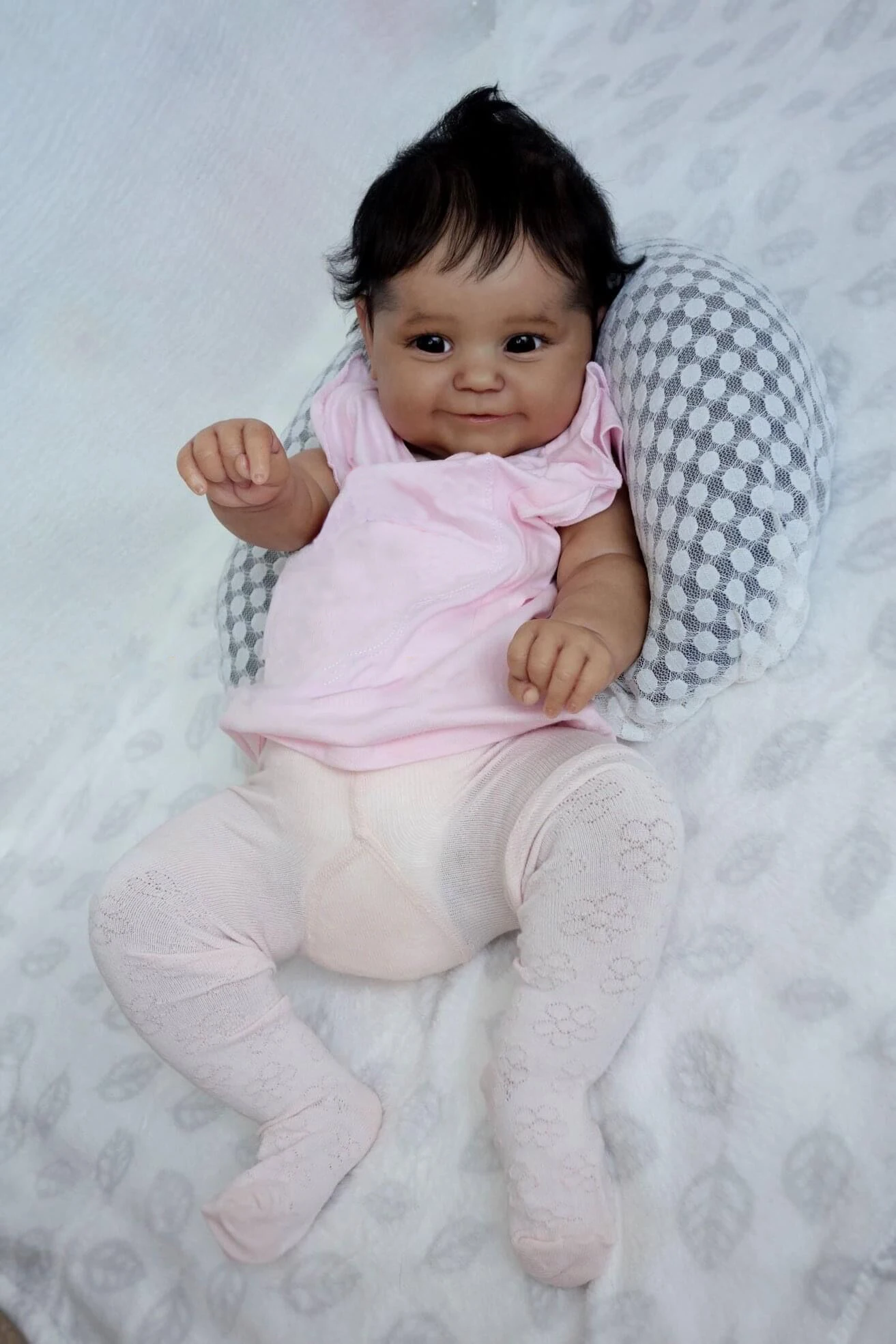 NPK 50 см Мягкая Черная кожа для тела афроамериканский младенец Maddie Reborn Baby Girl гибкие