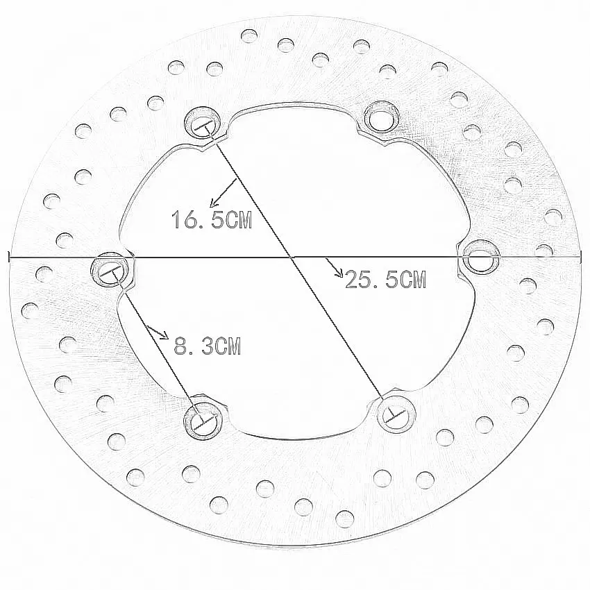 

Motorcycle Front Brake Disc For Honda NS400 VFR400 ZG/ZH/RG/RG-YA NC21 VF500 FE/F2E/FF FSC600 FJS600 Silverwing 45351-MCT-003