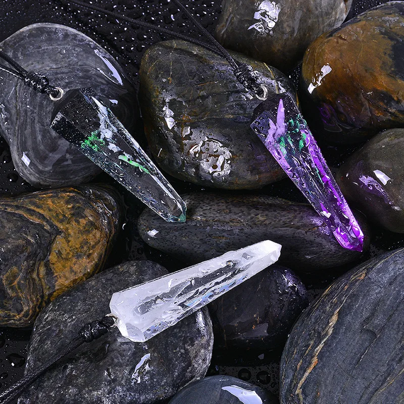 2019 модное деревянное ожерелье ручной работы из смолы кулон винтажное для мужчин