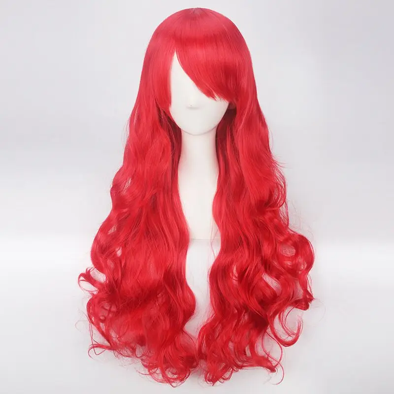 wig Новые 3 шт/комплект, детский купальник с хвостом Русалочки, детские пижамы с рисунком «Русалка Купальник; детский купальник-бикини, плавательный костюм купальник «Русалочий хвост» - Цвет: wig