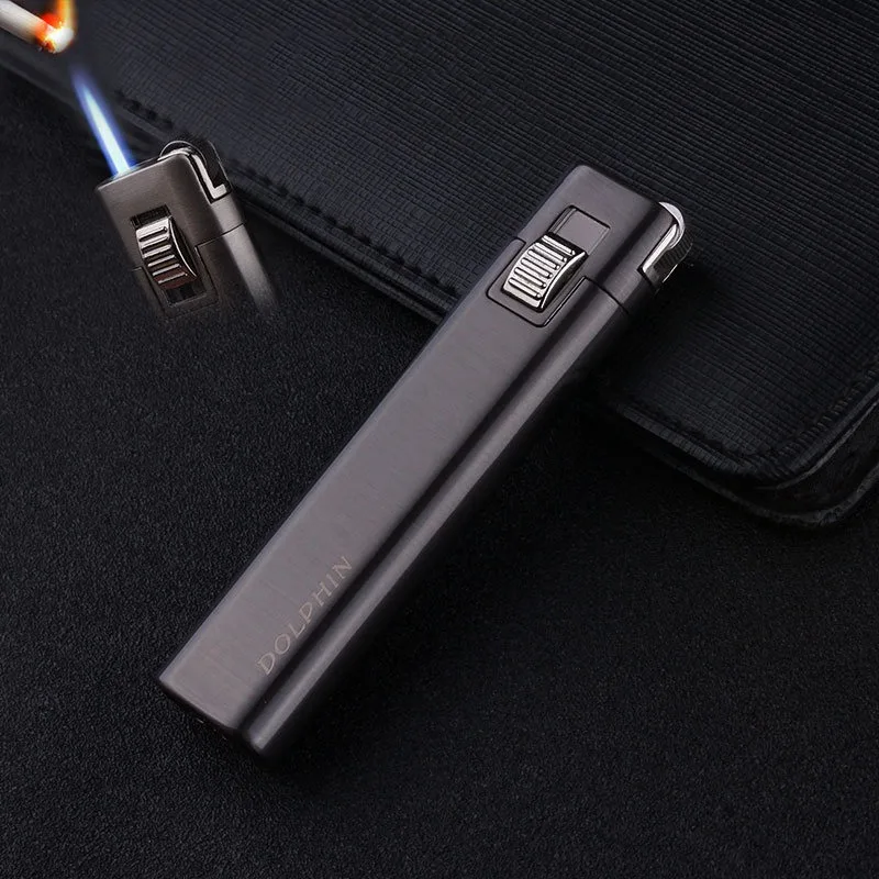 Flint Torch Turbo Gas Lighter Metal Windproof Grinding Wheel Portable Fixed Fire Cigarette Cigar Camping Compact | Дом и сад