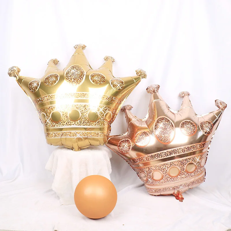 Crown шар пятиугольной Золотая Корона на день рождения вечерние украшения