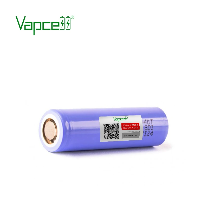 Оригинальный литий ионный перезаряжаемый аккумулятор Vapcell 21700 4000 мАч 30 А 40 т 3 7 в с