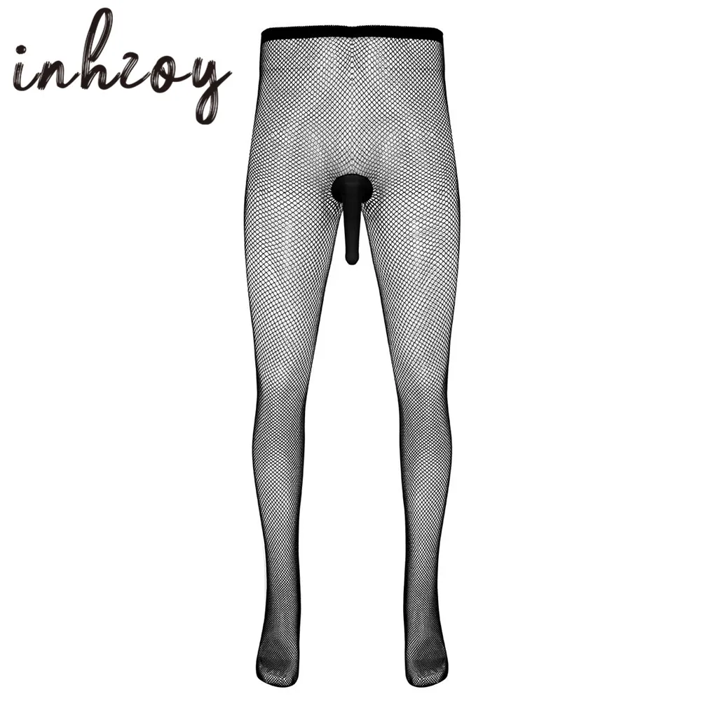 Мужское мягкое нижнее белье Sissy сексуальные колготки Сетчатые эластичные