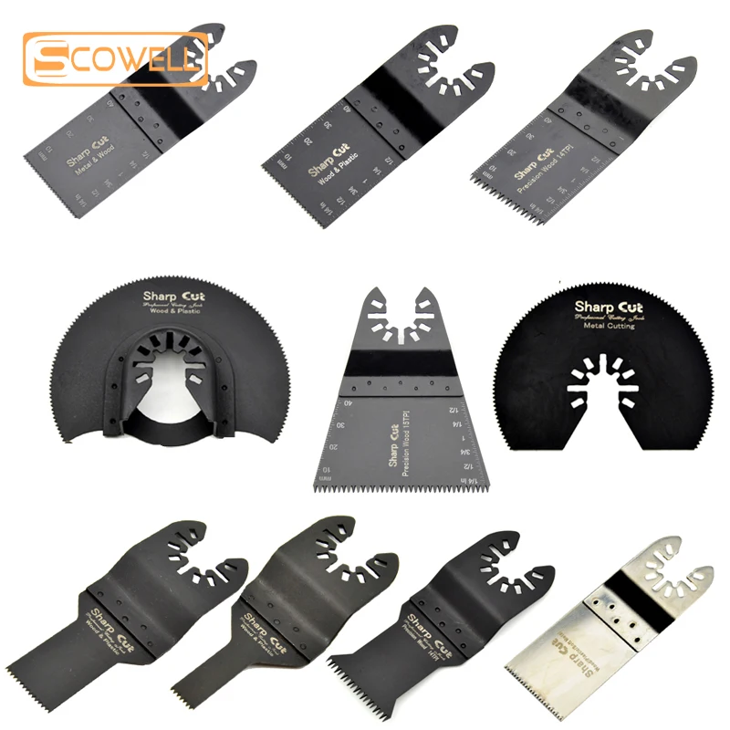 10pcs Kit Plunge Saw Blades for Oscillating Multi Tools Multimaster Blades For Renovation Wood Working Reciprocating Saw Blade