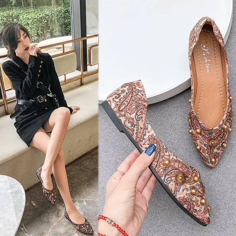 

Женские универсальные туфли без шнуровки, повседневные Элегантные кроссовки на плоской подошве, с открытым носком и заостренным носком, уд...