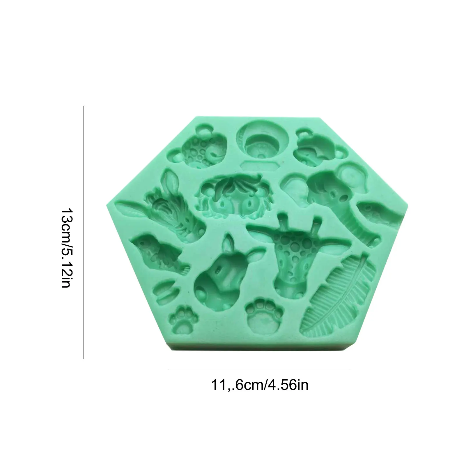 

1PCS Animal Silicone Mold Chocolate Mold Elephant Giraffe Animal Aromatherapy Silicone Reusable Cake Decorating Tools