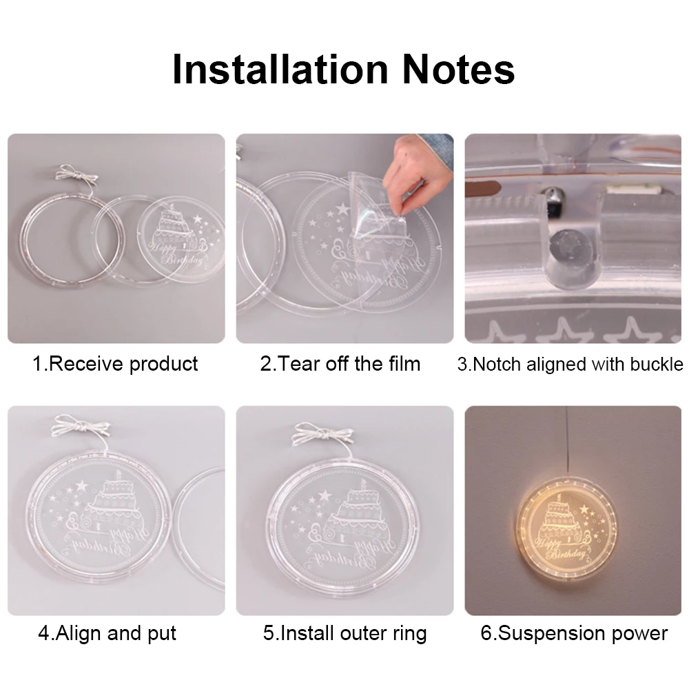 

Hanging Light Led Door and Window Decorative Christmas Tree Christmas Lights Beautiful Santa Claus 3D Effect Party Decor