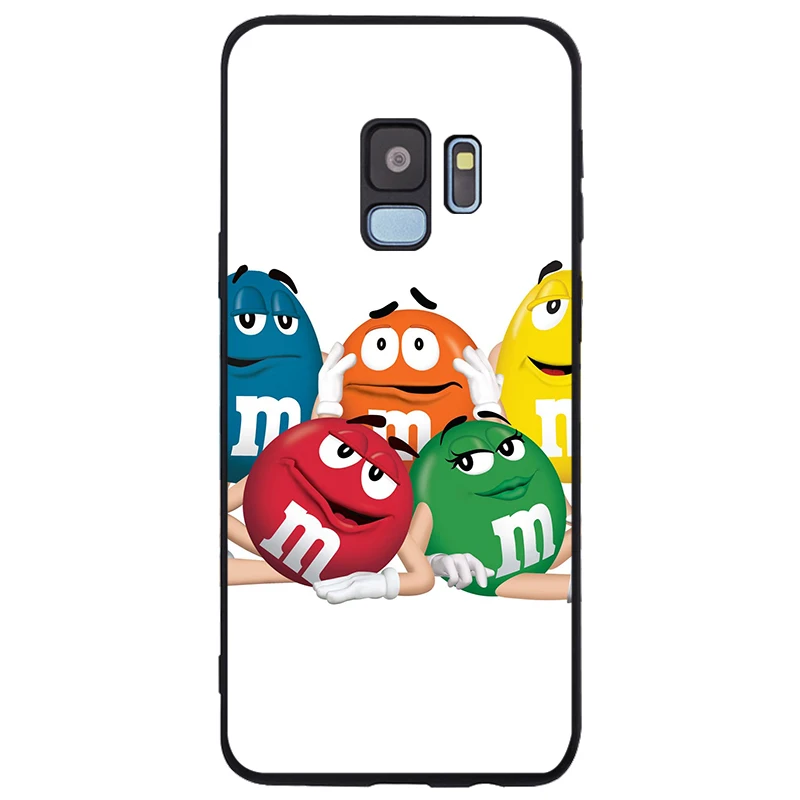 Милый M& M'S Chocolate Candy Чехол Мягкий Силиконовый ТПУ черный чехол для телефона samsung Galaxy Note 8 9 S6 S7 EDGE S8 S9 S10 Plus - Цвет: H19072310-12.jpg