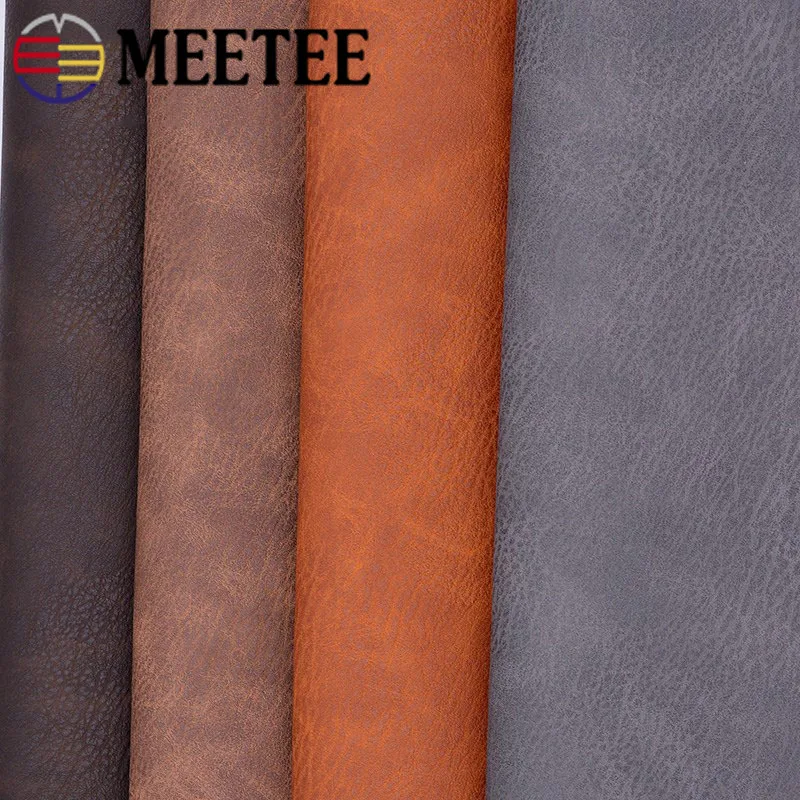 Meetee 50X137CM 0 9/1 2 мм толщина искусственная Синтетическая кожаная ткань для шитья DIY