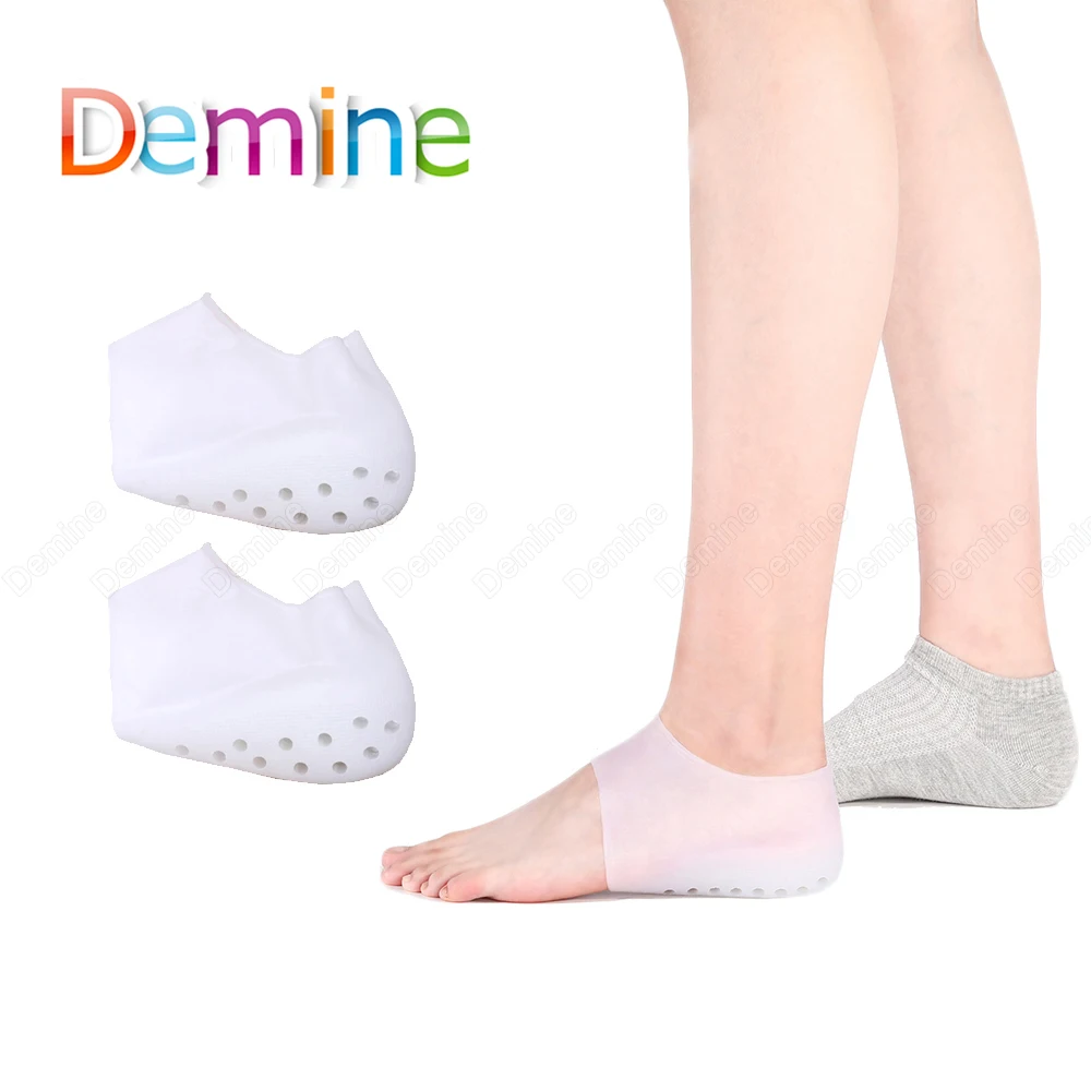 

Силиконовые невидимые стельки с высоким подъемом, для Для женщин обувь каблук Защитные носки ПОДОШВЕННЫЙ ФАСЦИИТ ног Вставки колодки подуш...