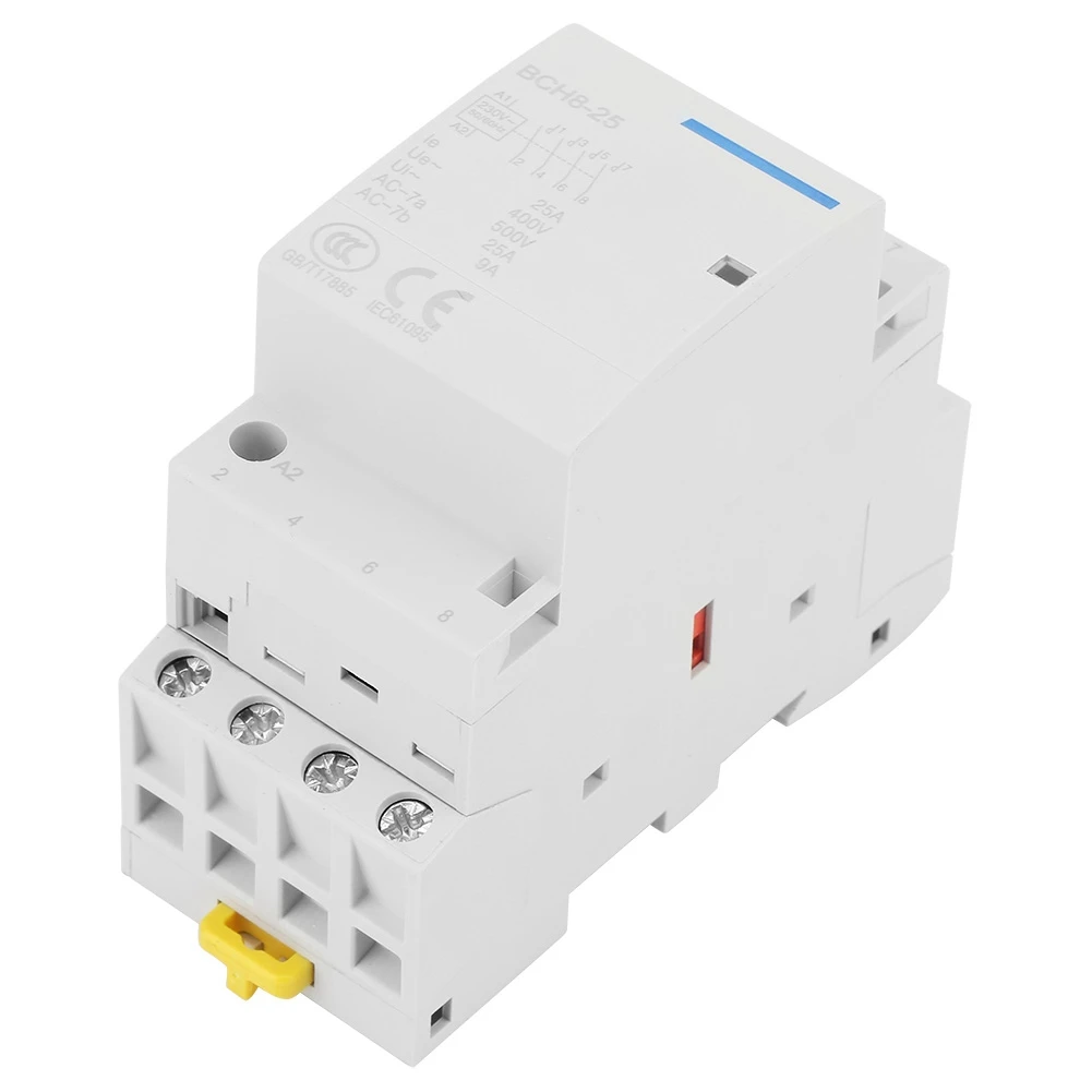 4P 25A 50/60 Гц стандартное Крепление на DIN-рейку 2NO 2NC контактор с ручным