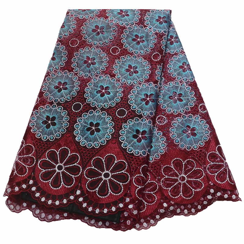 Персиковое Африканское кружево ткань для свадьбы французская Сетка кружевная ткань с вышивкой тюль кружево 5 ярдов